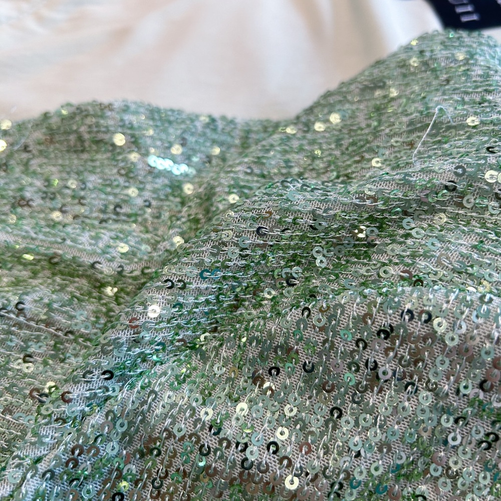 Melissa Mercedes x ELOQUII Green Sequin Romper|Size 22 - Picture 5 of 5